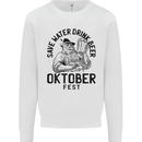 Oktobefest Drink Beer Funny Alcohol Mens Sweatshirt Jumper White