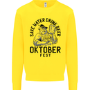 Oktobefest Drink Beer Funny Alcohol Mens Sweatshirt Jumper Yellow