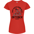 Oktobefest Drink Beer Funny Alcohol Womens Petite Cut T-Shirt Red