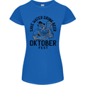 Oktobefest Drink Beer Funny Alcohol Womens Petite Cut T-Shirt Royal Blue