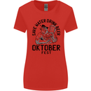 Oktobefest Drink Beer Funny Alcohol Womens Wider Cut T-Shirt Red