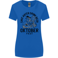Oktobefest Drink Beer Funny Alcohol Womens Wider Cut T-Shirt Royal Blue
