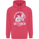 Oktoberfest Drink Beer Save Water Childrens Kids Hoodie Heliconia
