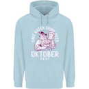 Oktoberfest Drink Beer Save Water Childrens Kids Hoodie Light Blue