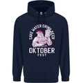 Oktoberfest Drink Beer Save Water Childrens Kids Hoodie Navy Blue