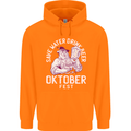 Oktoberfest Drink Beer Save Water Childrens Kids Hoodie Orange