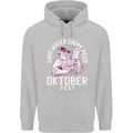 Oktoberfest Drink Beer Save Water Childrens Kids Hoodie Sports Grey