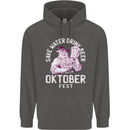 Oktoberfest Drink Beer Save Water Childrens Kids Hoodie Storm Grey