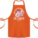 Oktoberfest Drink Beer Save Water Cotton Apron 100% Organic Orange