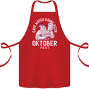 Oktoberfest Drink Beer Save Water Cotton Apron 100% Organic Red