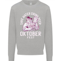 Oktoberfest Drink Beer Save Water Kids Sweatshirt Jumper Sports Grey