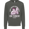 Oktoberfest Drink Beer Save Water Kids Sweatshirt Jumper Storm Grey