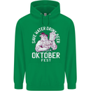 Oktoberfest Drink Beer Save Water Mens 80% Cotton Hoodie Irish Green