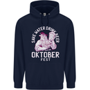Oktoberfest Drink Beer Save Water Mens 80% Cotton Hoodie Navy Blue