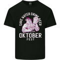 Oktoberfest Drink Beer Save Water Mens Cotton T-Shirt Tee Top Black