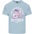 Oktoberfest Drink Beer Save Water Mens Cotton T-Shirt Tee Top Light Blue