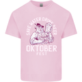 Oktoberfest Drink Beer Save Water Mens Cotton T-Shirt Tee Top Light Pink