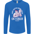 Oktoberfest Drink Beer Save Water Mens Long Sleeve T-Shirt Royal Blue