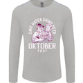 Oktoberfest Drink Beer Save Water Mens Long Sleeve T-Shirt Sports Grey