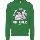 Oktoberfest Drink Beer Save Water Mens Sweatshirt Jumper Irish Green