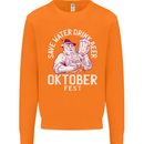 Oktoberfest Drink Beer Save Water Mens Sweatshirt Jumper Orange