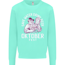 Oktoberfest Drink Beer Save Water Mens Sweatshirt Jumper Peppermint