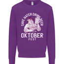 Oktoberfest Drink Beer Save Water Mens Sweatshirt Jumper Purple