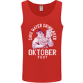 Oktoberfest Drink Beer Save Water Mens Vest Tank Top Red