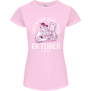 Oktoberfest Drink Beer Save Water Womens Petite Cut T-Shirt Light Pink