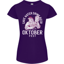 Oktoberfest Drink Beer Save Water Womens Petite Cut T-Shirt Purple