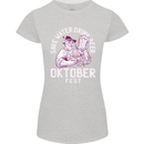 Oktoberfest Drink Beer Save Water Womens Petite Cut T-Shirt Sports Grey