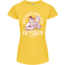 Oktoberfest Drink Beer Save Water Womens Petite Cut T-Shirt Yellow