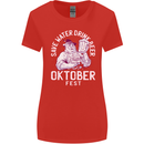 Oktoberfest Drink Beer Save Water Womens Wider Cut T-Shirt Red