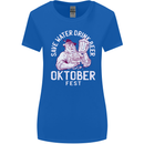 Oktoberfest Drink Beer Save Water Womens Wider Cut T-Shirt Royal Blue