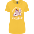 Oktoberfest Drink Beer Save Water Womens Wider Cut T-Shirt Yellow