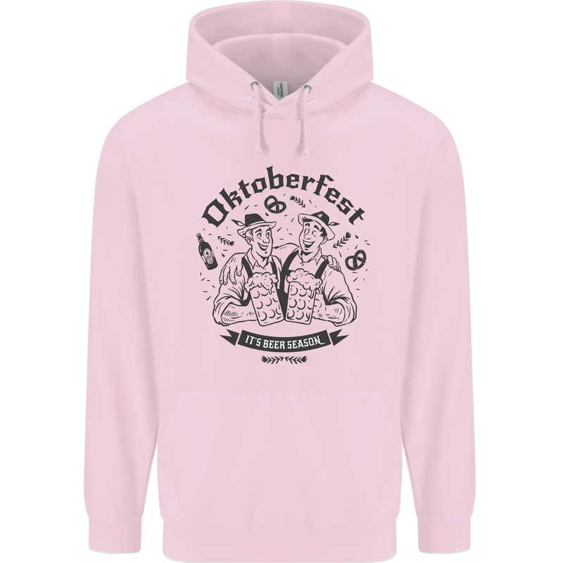 Oktoberfest Its Beer Season Childrens Kids Hoodie Light Pink