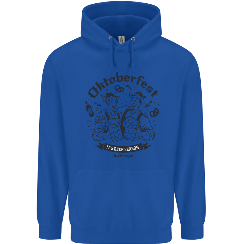 Oktoberfest Its Beer Season Childrens Kids Hoodie Royal Blue