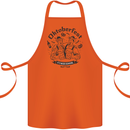 Oktoberfest Its Beer Season Cotton Apron 100% Organic Orange
