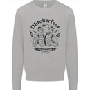 Oktoberfest Its Beer Season Kids Sweatshirt Jumper Sports Grey