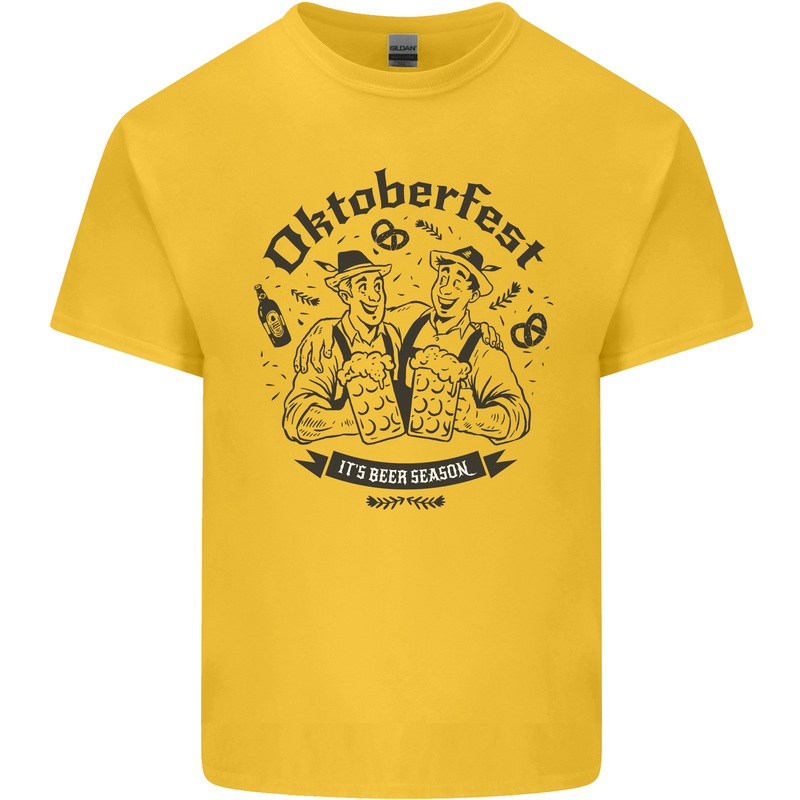 Oktoberfest Its Beer Season Kids T-Shirt Childrens Yellow