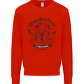 Oktoberfest Its Beer Season Mens Sweatshirt Jumper Bright Red