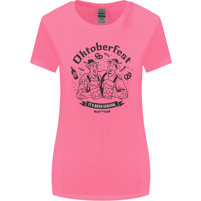 Oktoberfest Its Beer Season Womens Wider Cut T-Shirt Azalea
