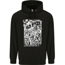 Old Man Biker Motorcycle Motorbike Childrens Kids Hoodie Black