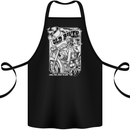 Old Man Biker Motorcycle Motorbike Cotton Apron 100% Organic Black