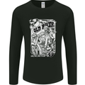 Old Man Biker Motorcycle Motorbike Mens Long Sleeve T-Shirt Black