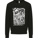 Old Man Biker Motorcycle Motorbike Mens Sweatshirt Jumper Black