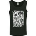 Old Man Biker Motorcycle Motorbike Mens Vest Tank Top Black