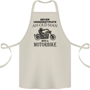 Old Man Motorbike Biker Motorcycle Funny Cotton Apron 100% Organic Natural