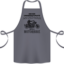 Old Man Motorbike Biker Motorcycle Funny Cotton Apron 100% Organic Steel