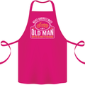 Old Man Motorcycle Motorbike Biker Funny Cotton Apron 100% Organic Pink